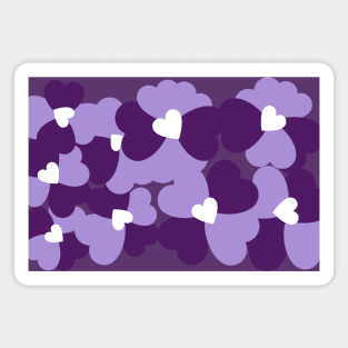 abstract heart pansies design Magnet